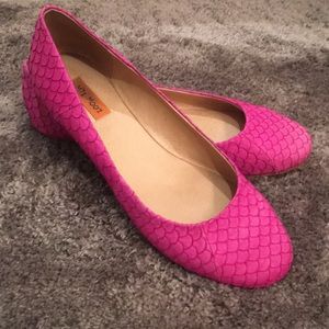 Hot pink Miz Mooz leather flats